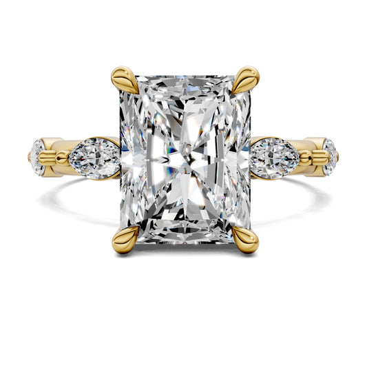 LUMINA RADIANT ACCENT DIAMOND RING