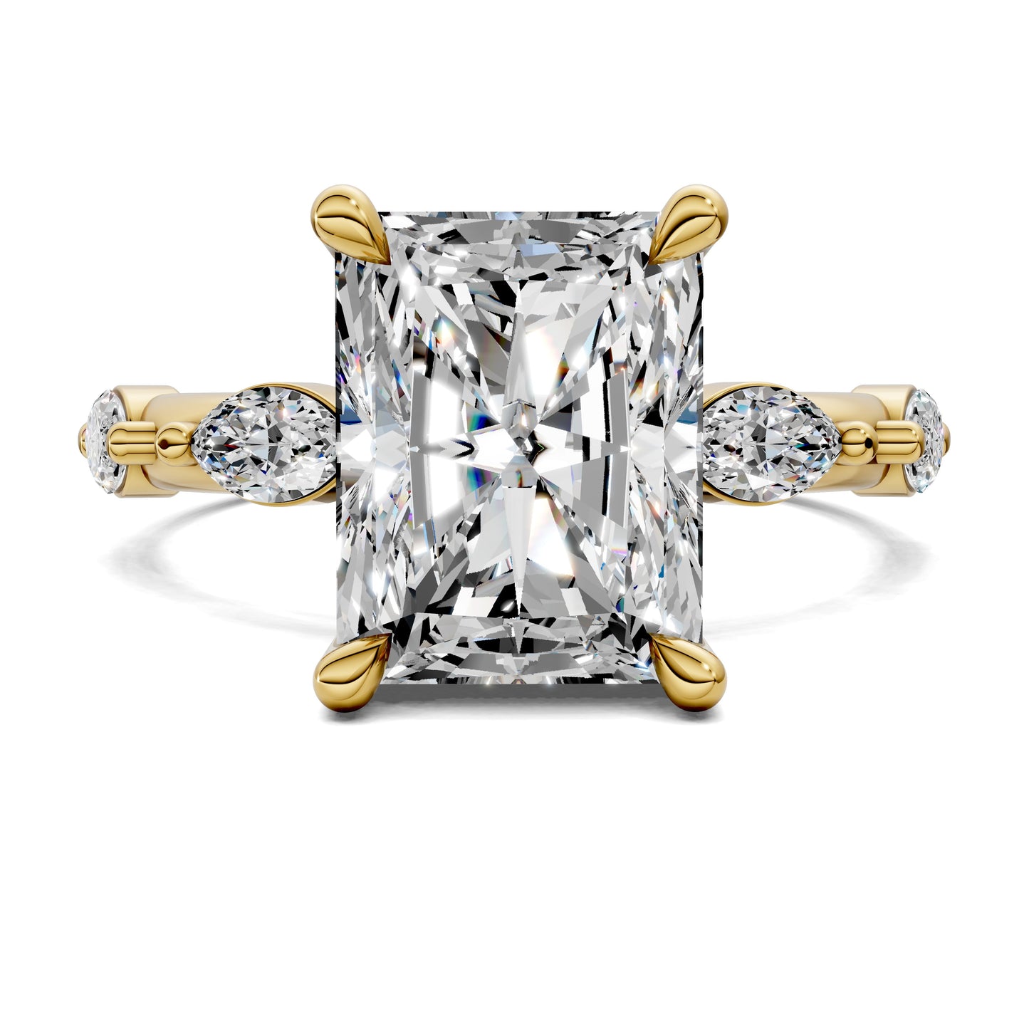 LUMINA RADIANT ACCENT DIAMOND RING