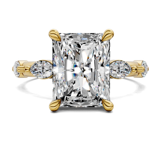 LUMINA RADIANT ACCENT DIAMOND RING