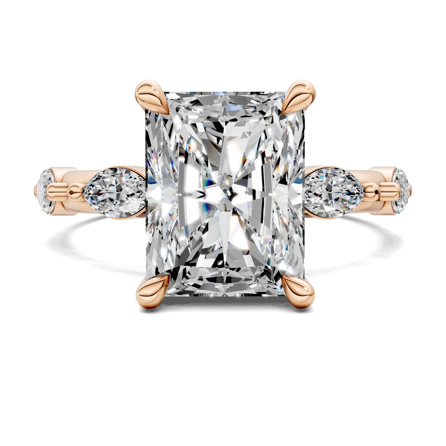 LUMINA RADIANT ACCENT DIAMOND RING
