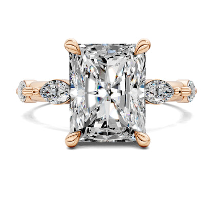 LUMINA RADIANT ACCENT DIAMOND RING