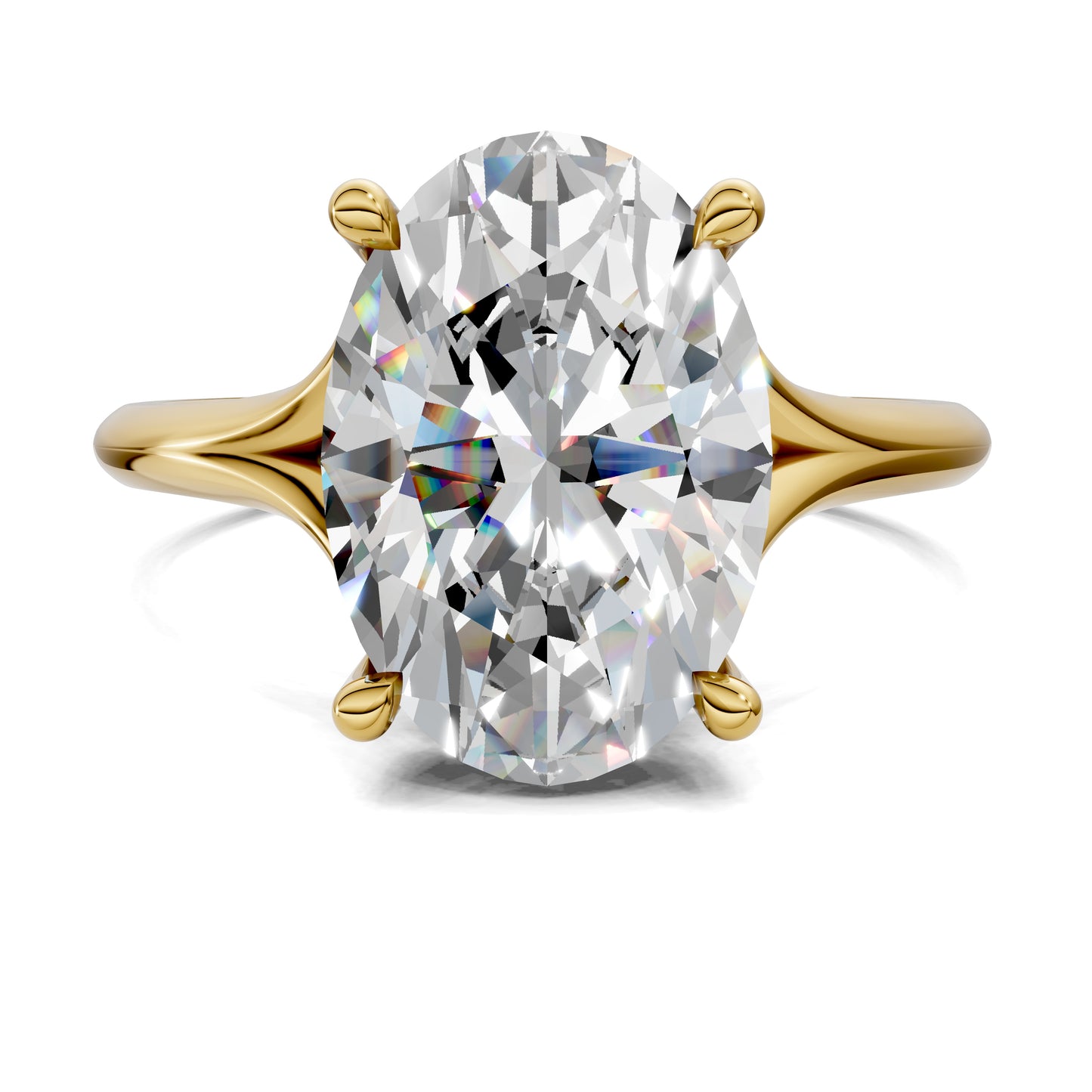 SERENA OVAL HIDDEN HALO RING