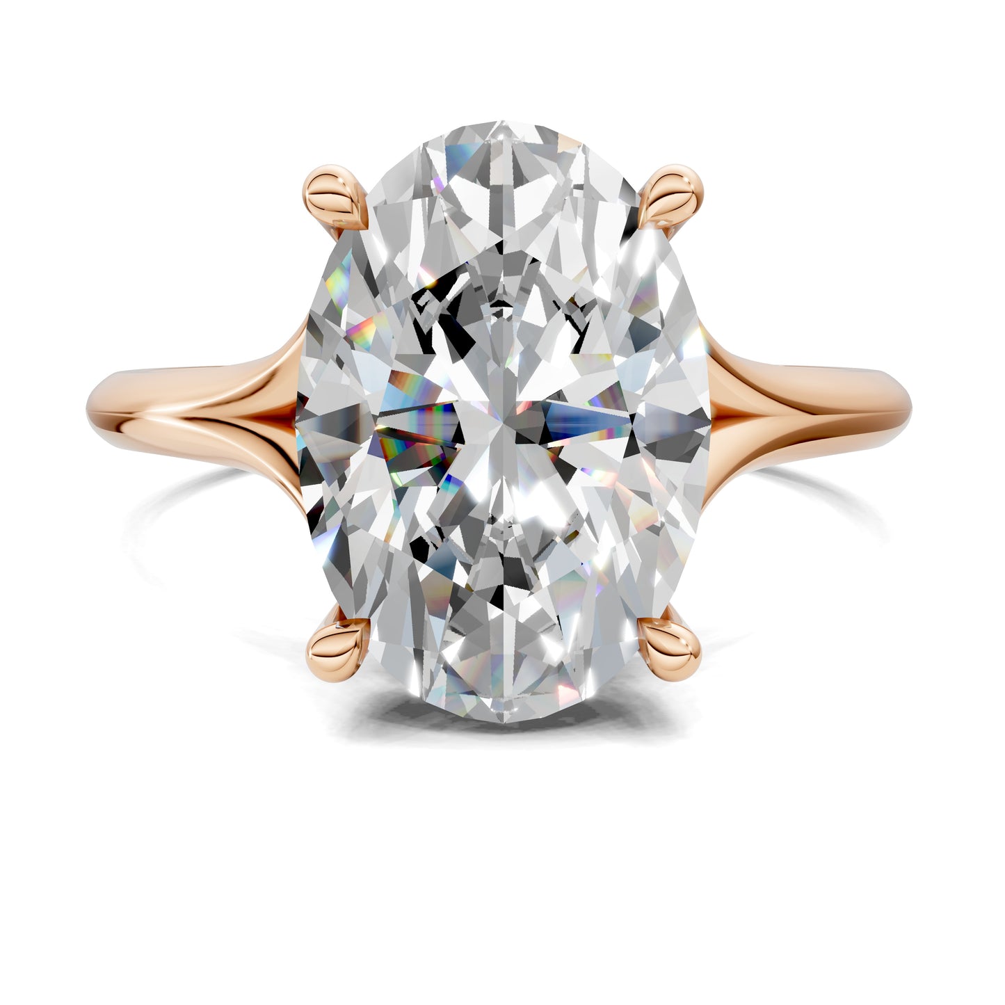 SERENA OVAL HIDDEN HALO RING