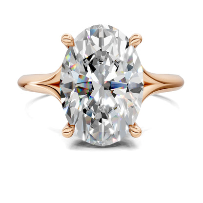 SERENA OVAL HIDDEN HALO RING