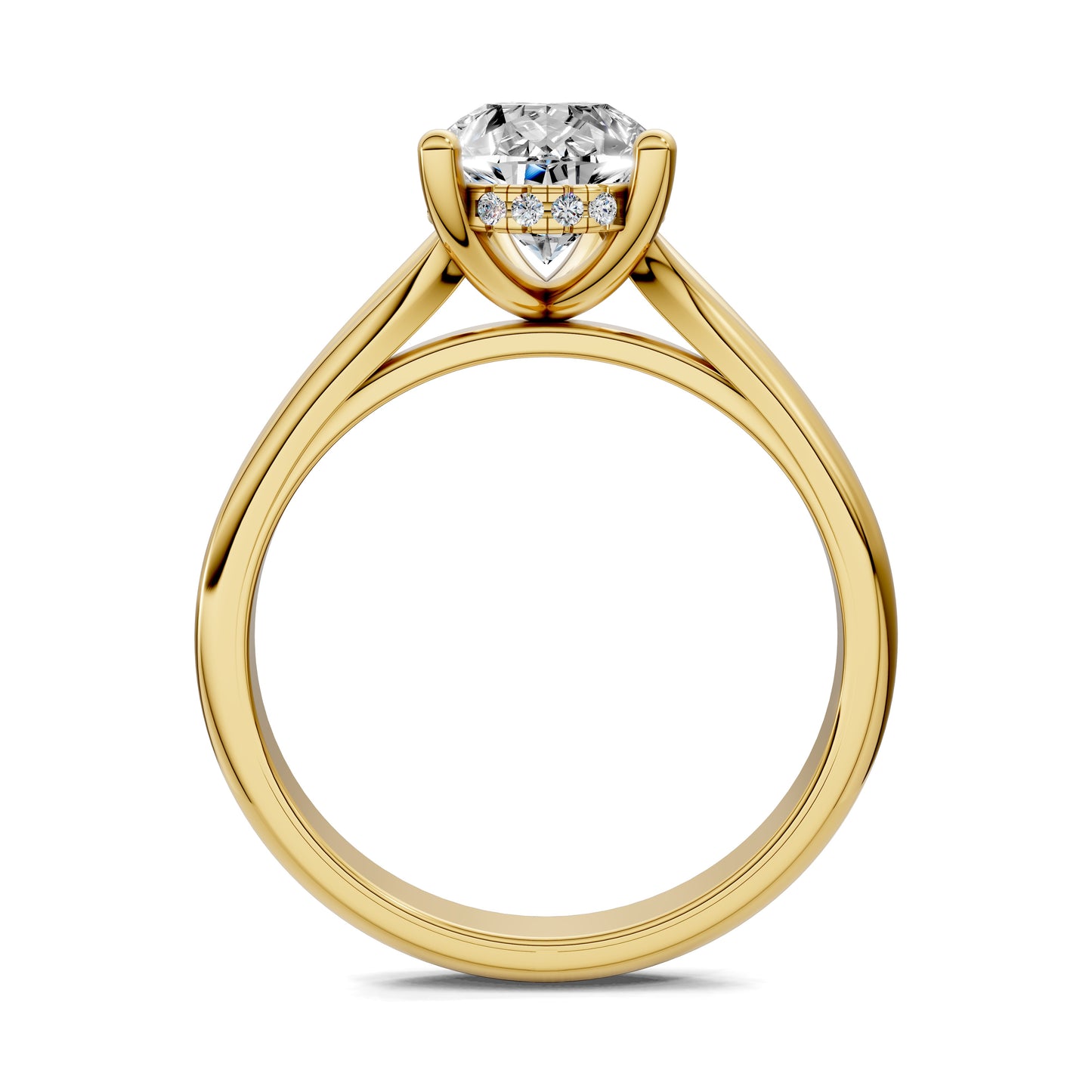 ELARA PEAR HIDDEN HALO RING