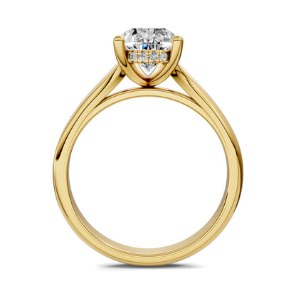 ELARA PEAR HIDDEN HALO RING
