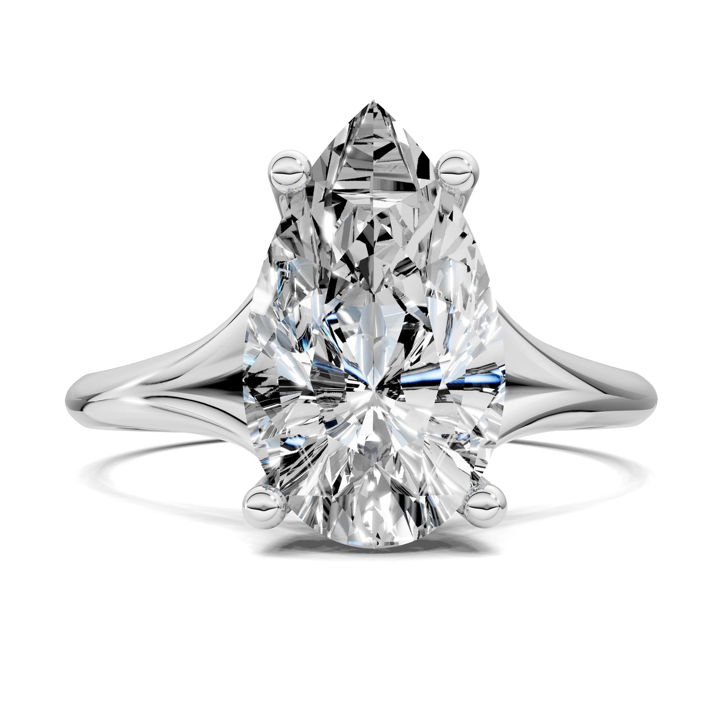 ELARA PEAR HIDDEN HALO RING