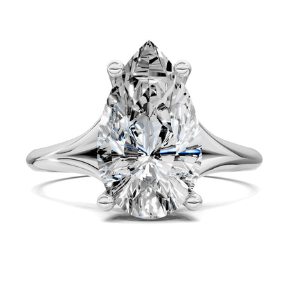 ELARA PEAR HIDDEN HALO RING