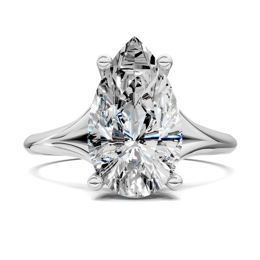 ELARA PEAR HIDDEN HALO RING