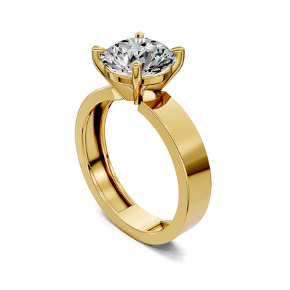 AUREA ROUND BOLD SOLITAIRE RING