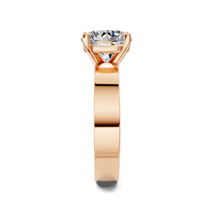 AUREA ROUND BOLD SOLITAIRE RING