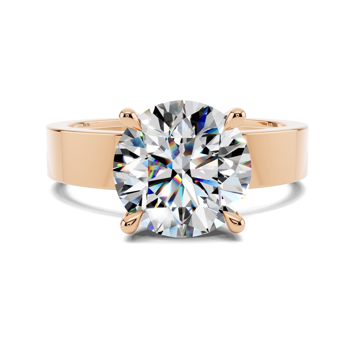 AUREA ROUND BOLD SOLITAIRE RING