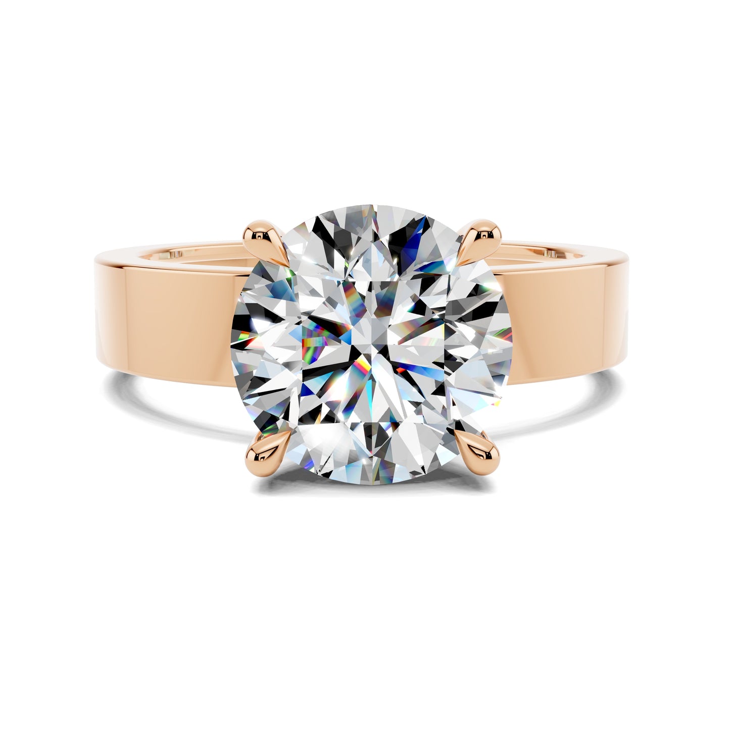 AUREA ROUND BOLD SOLITAIRE RING
