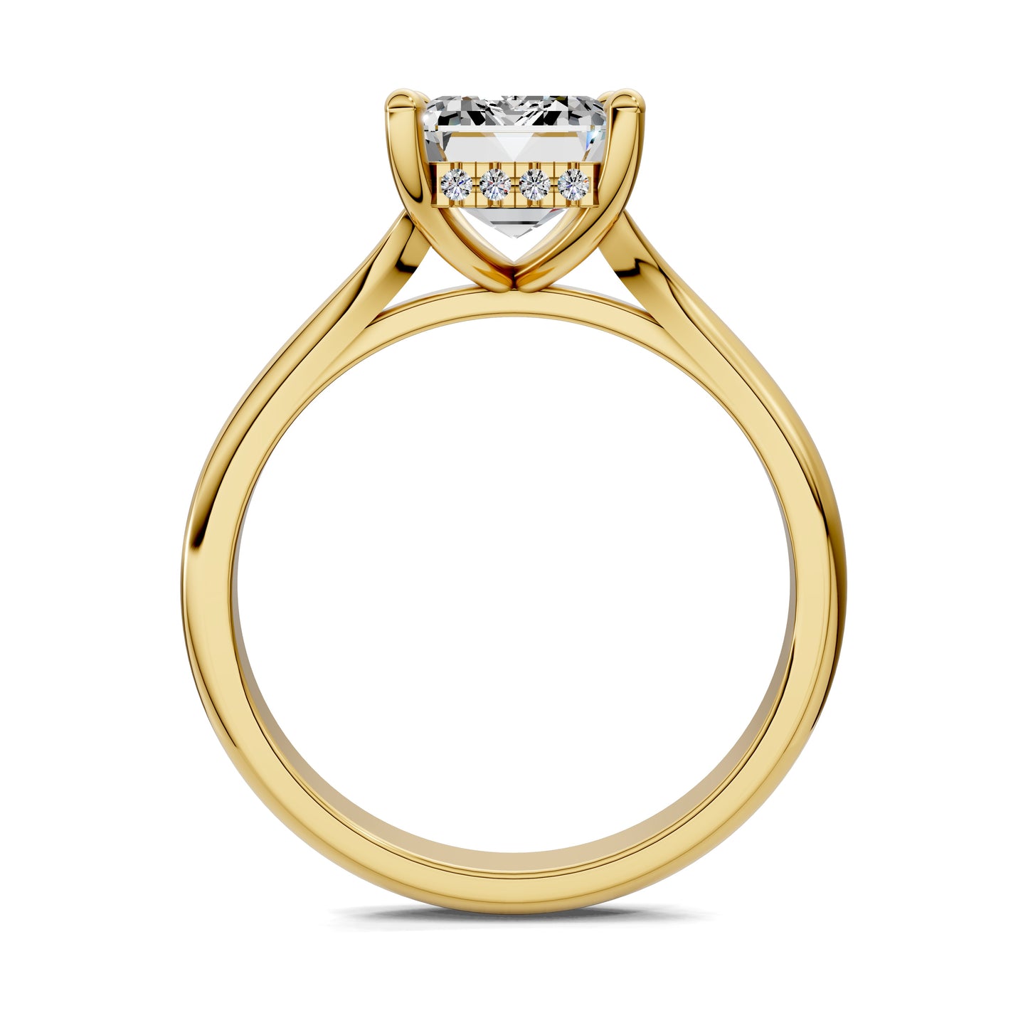 VALORA EMERALD HIDDEN HALO RING