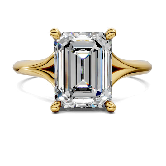 VALORA EMERALD HIDDEN HALO RING