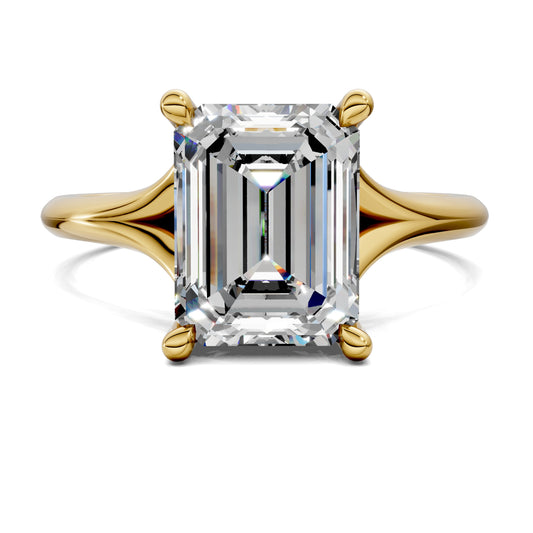 VALORA EMERALD HIDDEN HALO RING