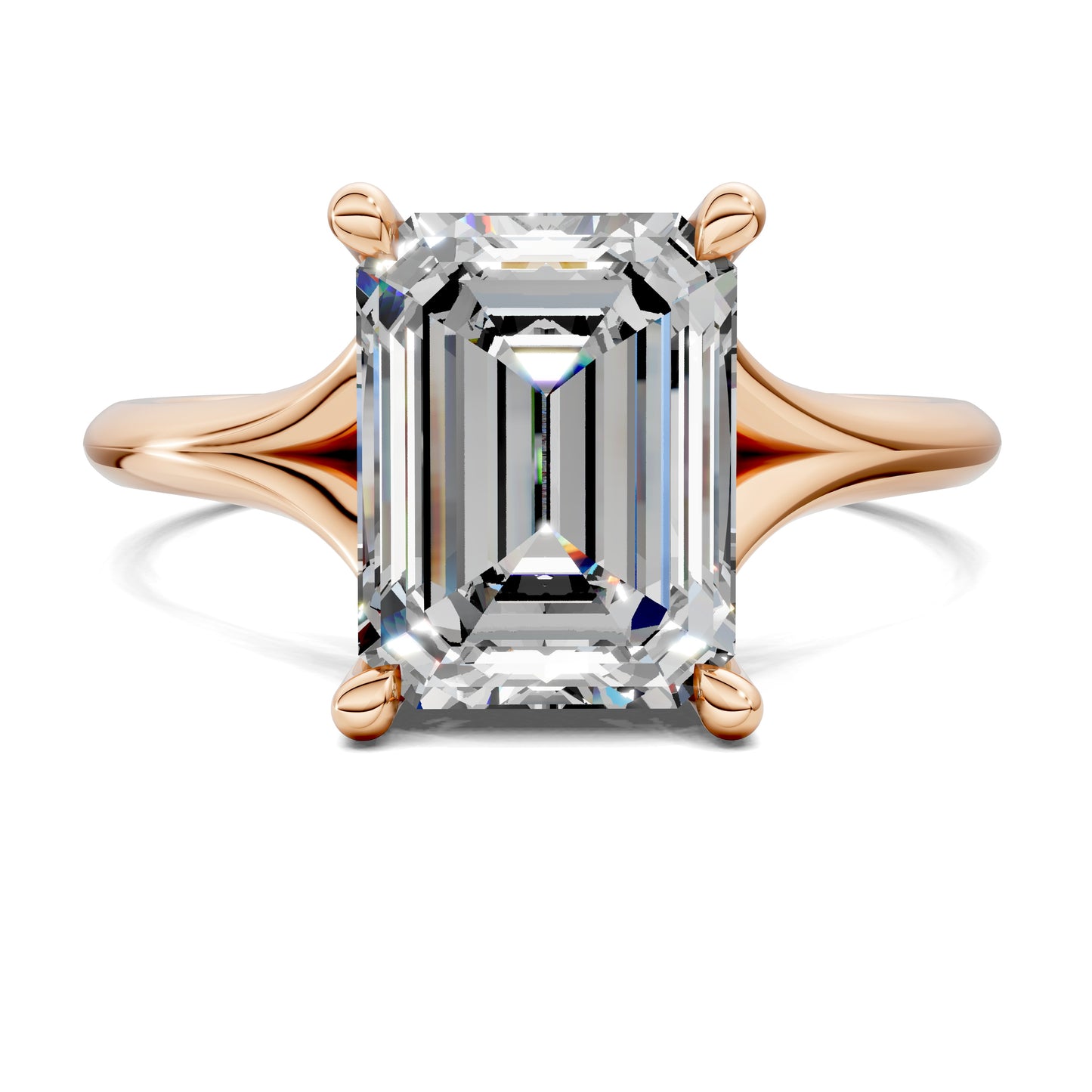 VALORA EMERALD HIDDEN HALO RING