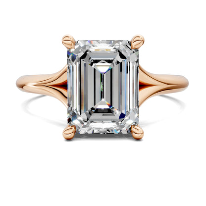 VALORA EMERALD HIDDEN HALO RING