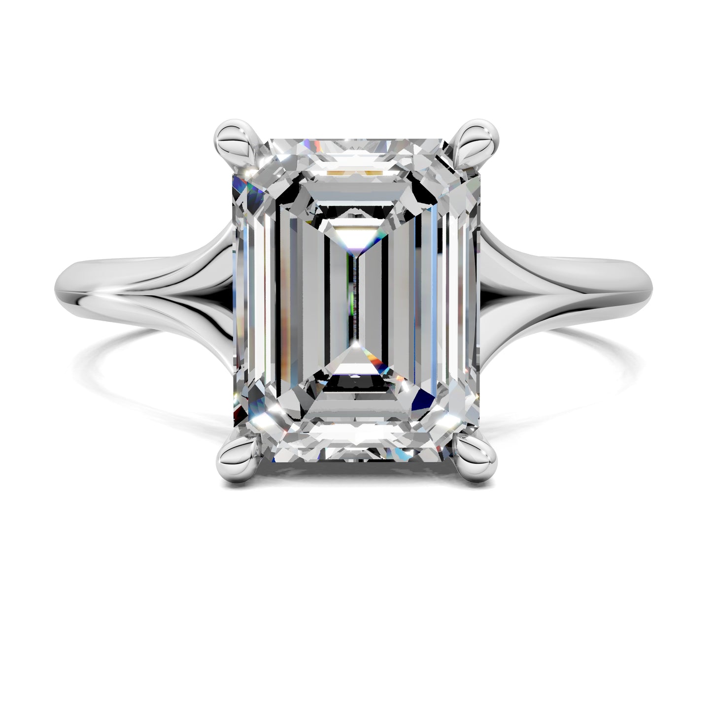 VALORA EMERALD HIDDEN HALO RING