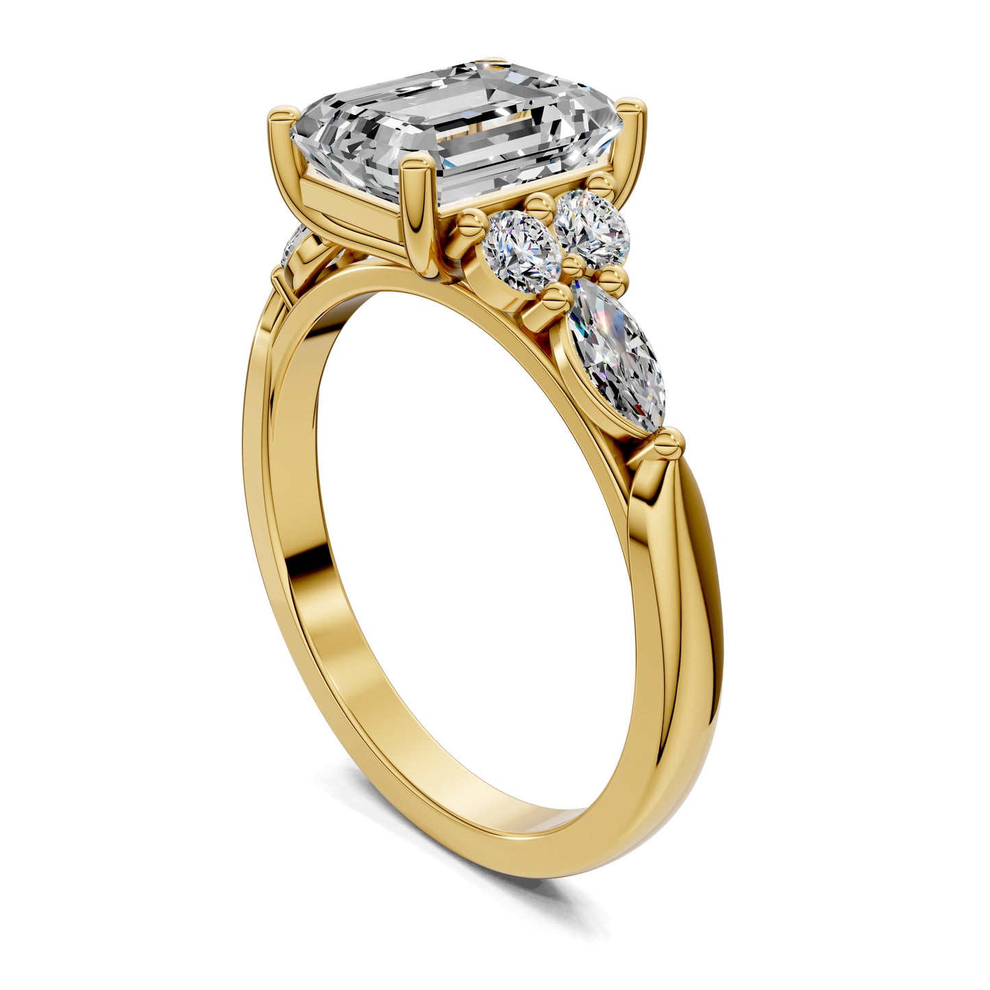 VALORA EMERALD CLUSTER RING