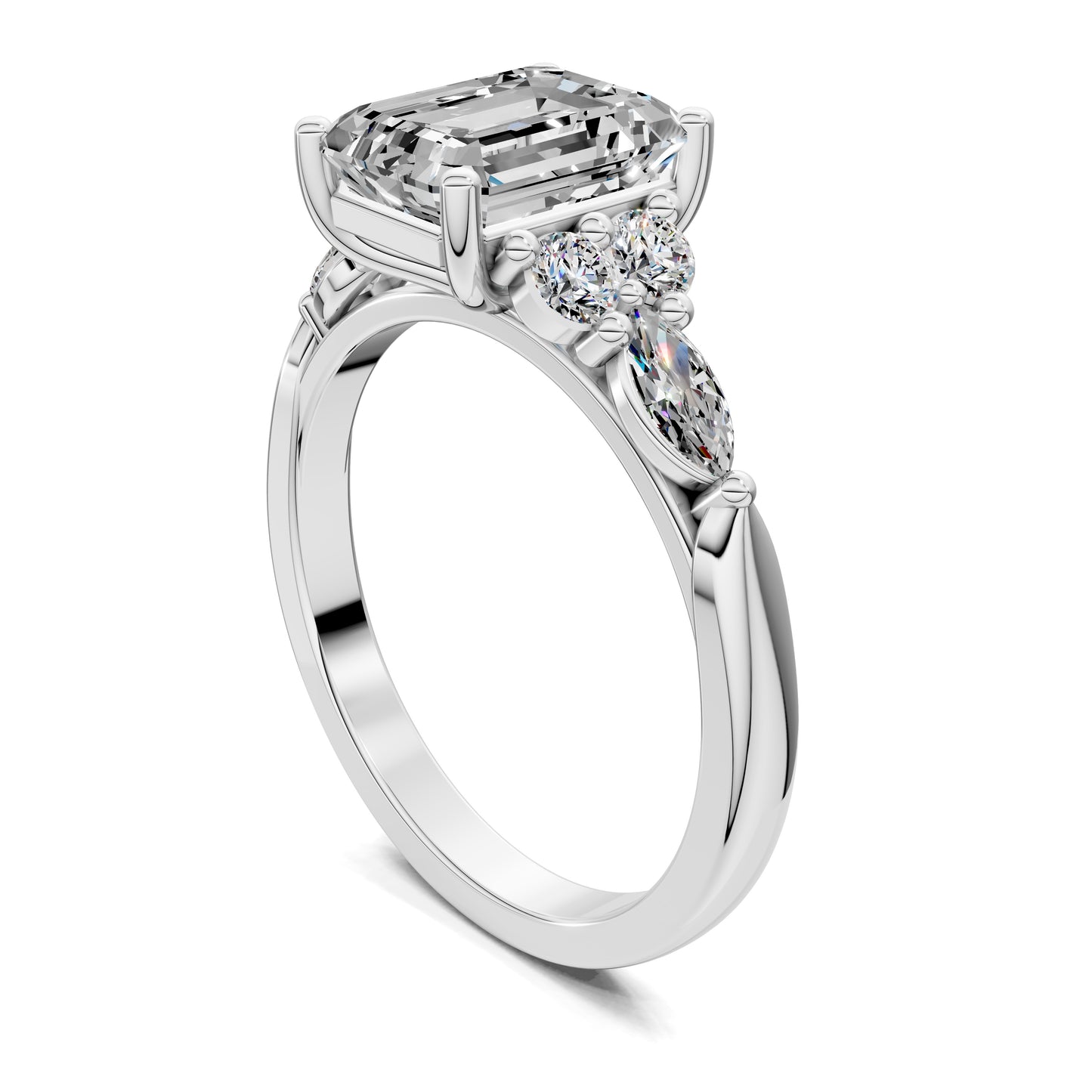 VALORA EMERALD CLUSTER RING