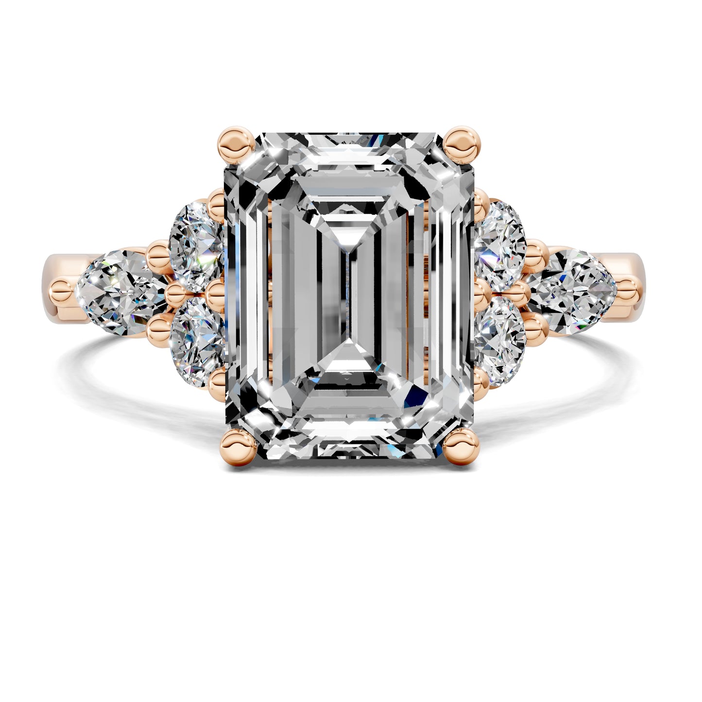 VALORA EMERALD CLUSTER RING