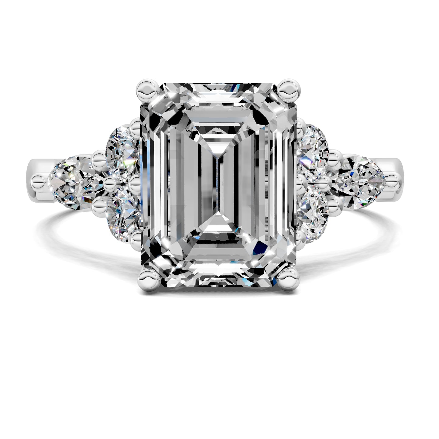 VALORA EMERALD CLUSTER RING