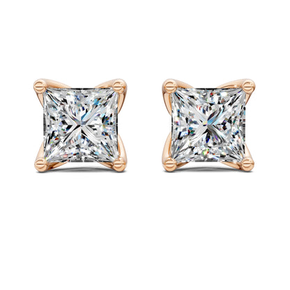 PRINCESS CUT TULIP BASKET STUDS