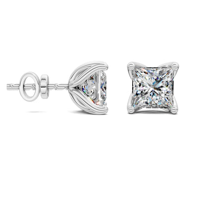 PRINCESS CUT TULIP BASKET STUDS