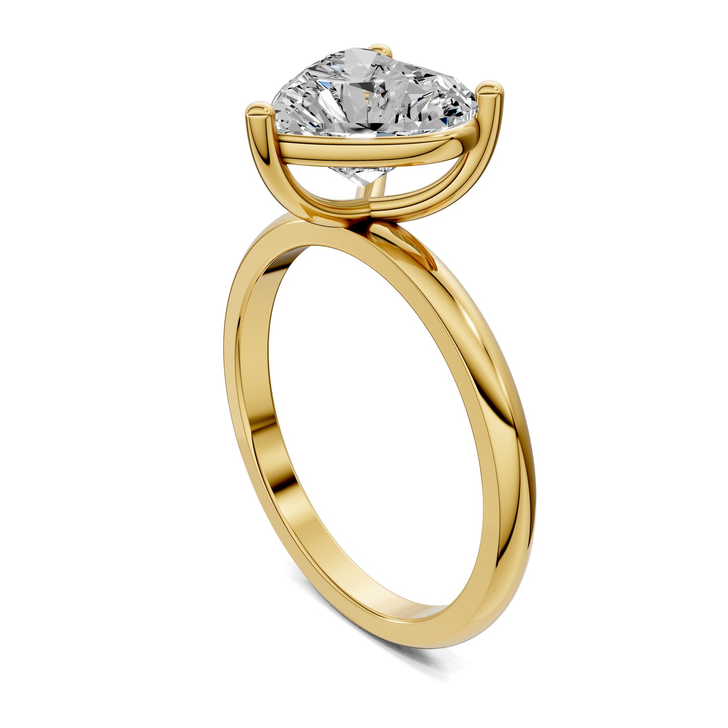 AMOUR HEART CUT ENGAGEMENT RING