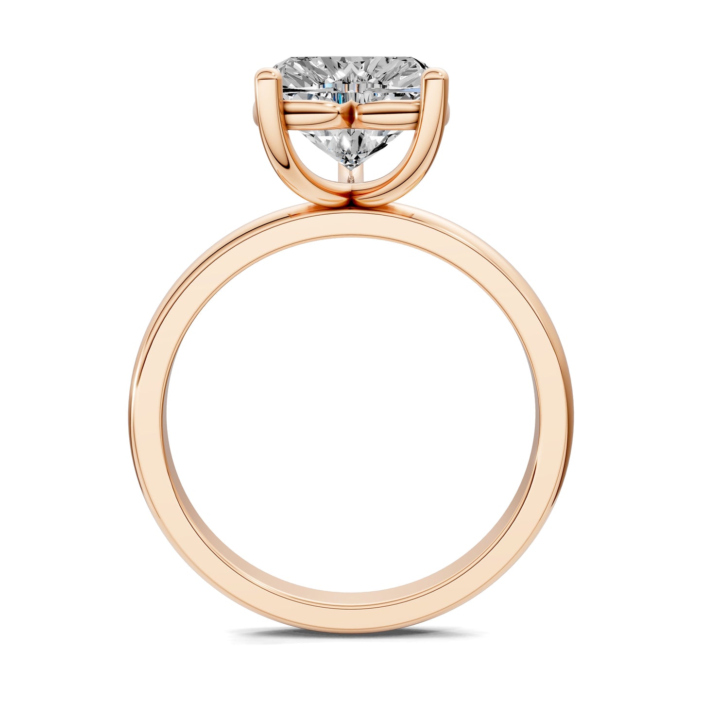 AMOUR HEART CUT ENGAGEMENT RING