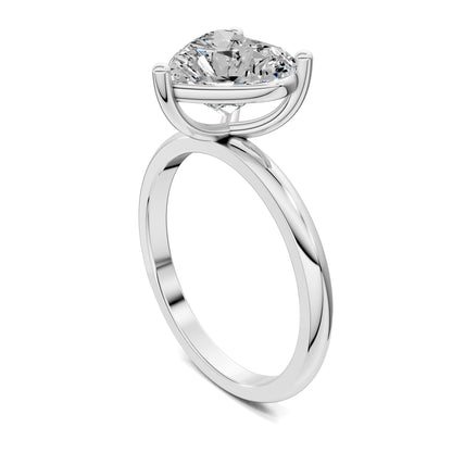 AMOUR HEART CUT ENGAGEMENT RING