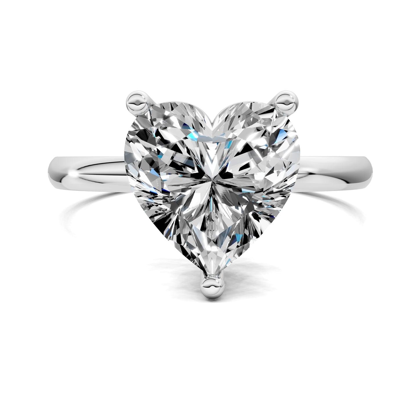 AMOUR HEART CUT ENGAGEMENT RING