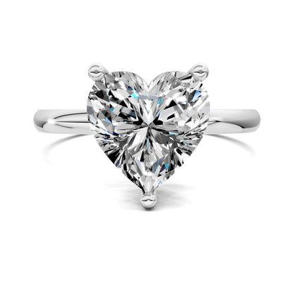 AMOUR HEART CUT ENGAGEMENT RING