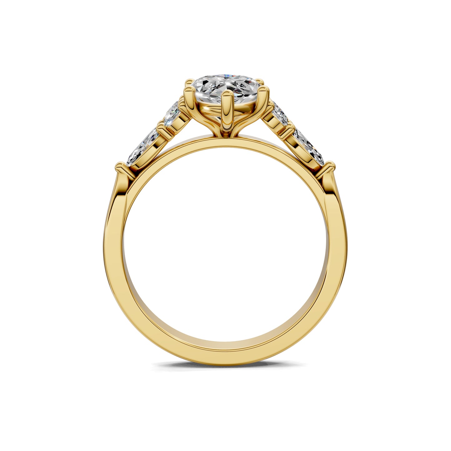 SOLARA MARQUISE CLUSTER RING