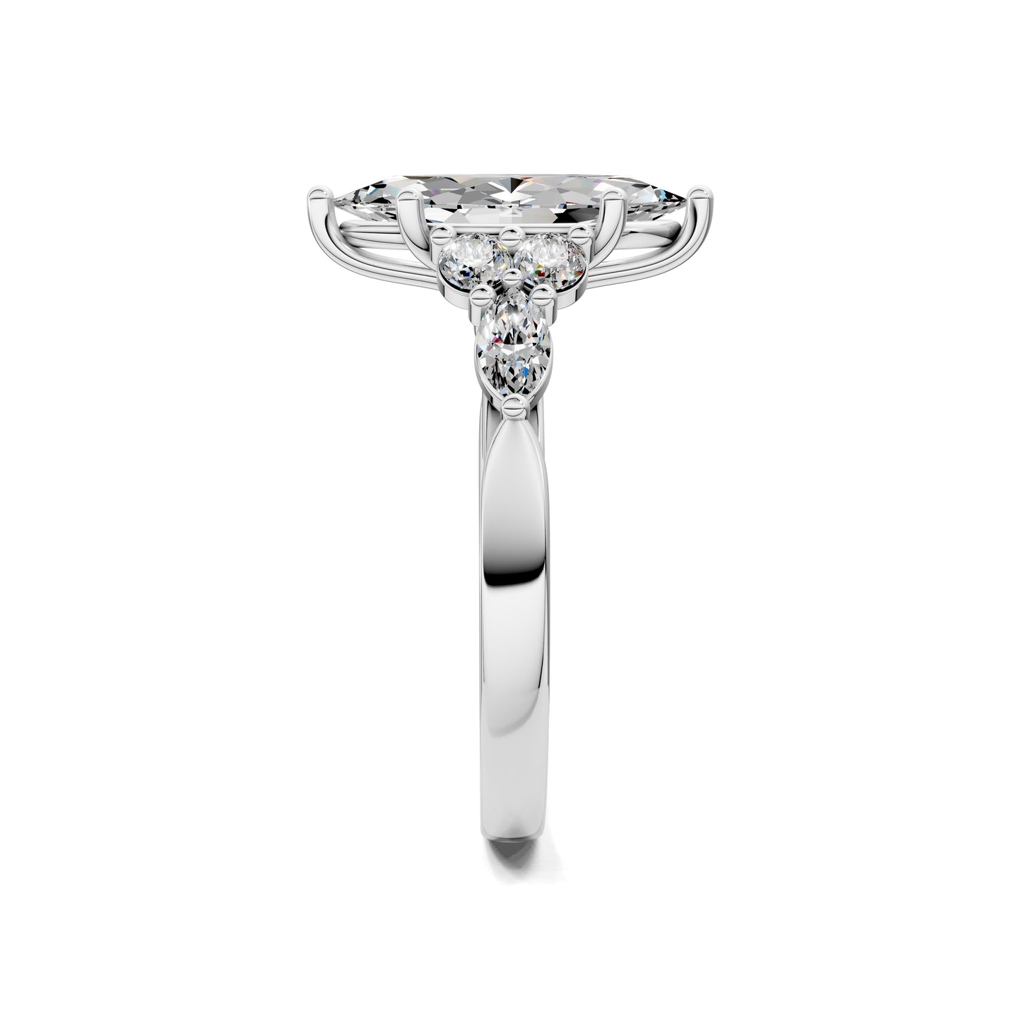 SOLARA MARQUISE CLUSTER RING