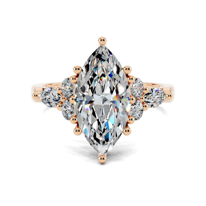 SOLARA MARQUISE CLUSTER RING