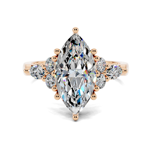 SOLARA MARQUISE CLUSTER RING