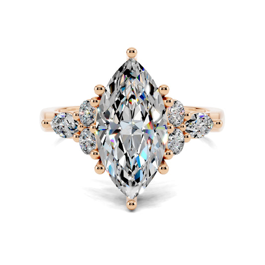 SOLARA MARQUISE CLUSTER RING