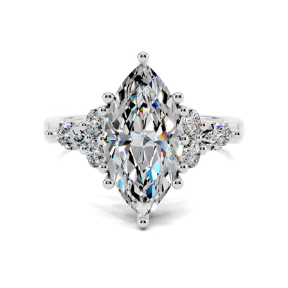 SOLARA MARQUISE CLUSTER RING