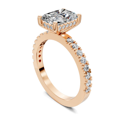 LUMINA RADIANT PAVÉ HALO RING
