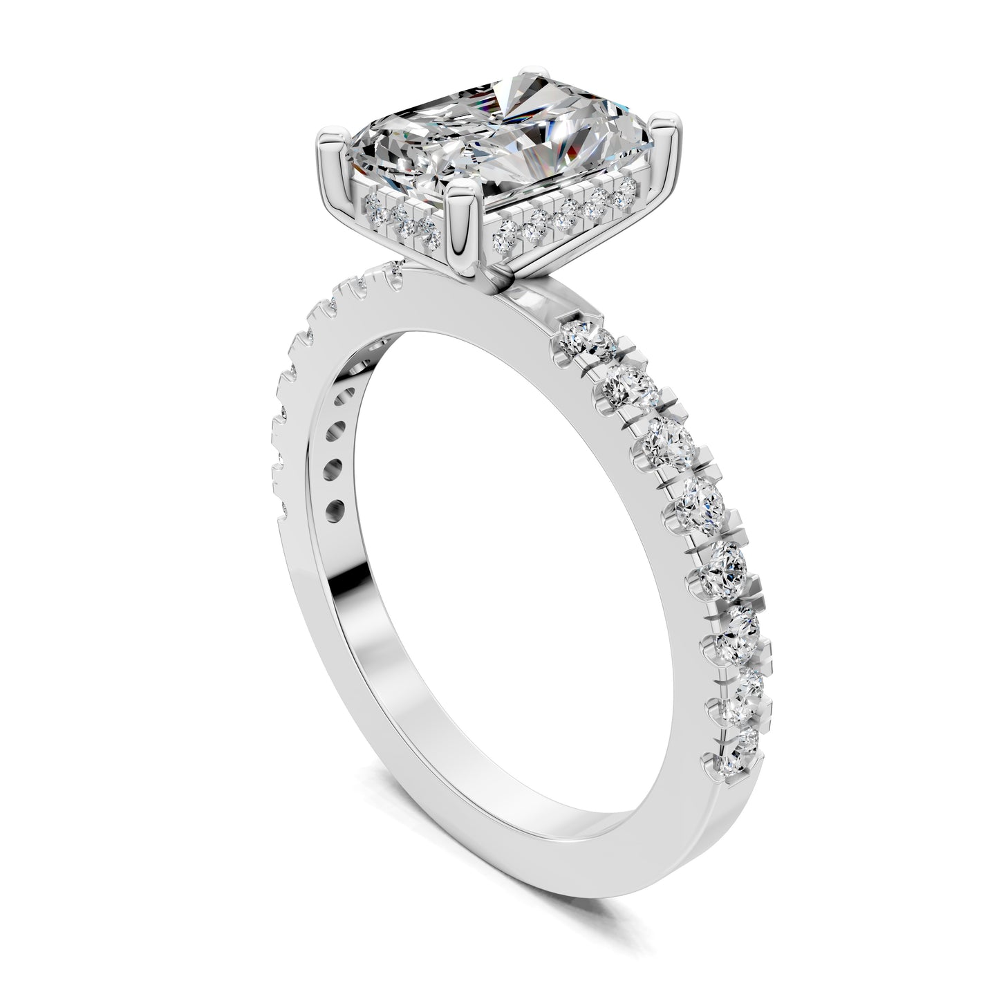 LUMINA RADIANT PAVÉ HALO RING