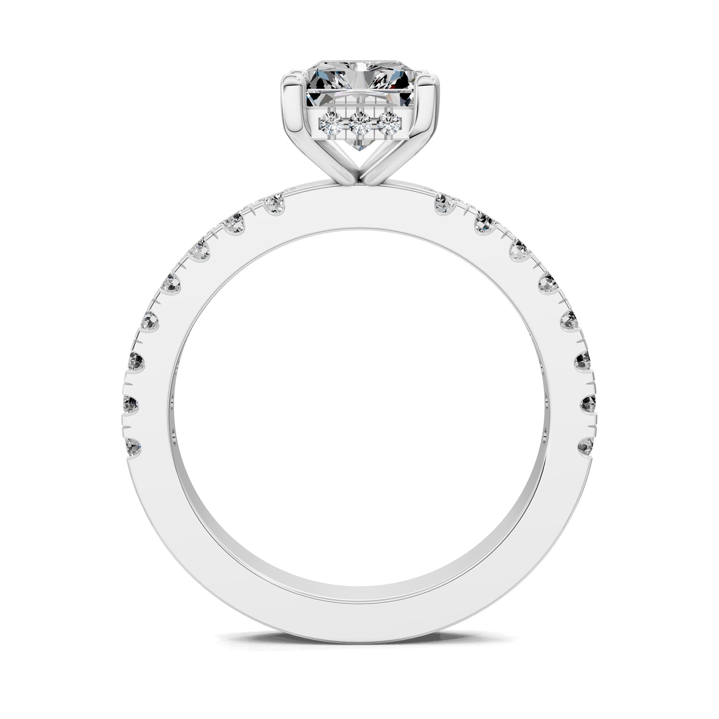 LUMINA RADIANT PAVÉ HALO RING