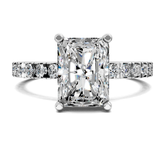 LUMINA RADIANT PAVÉ HALO RING