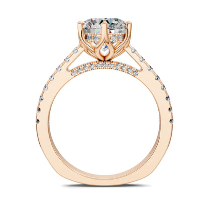 AUREA ROUND PAVÉ HALO RING