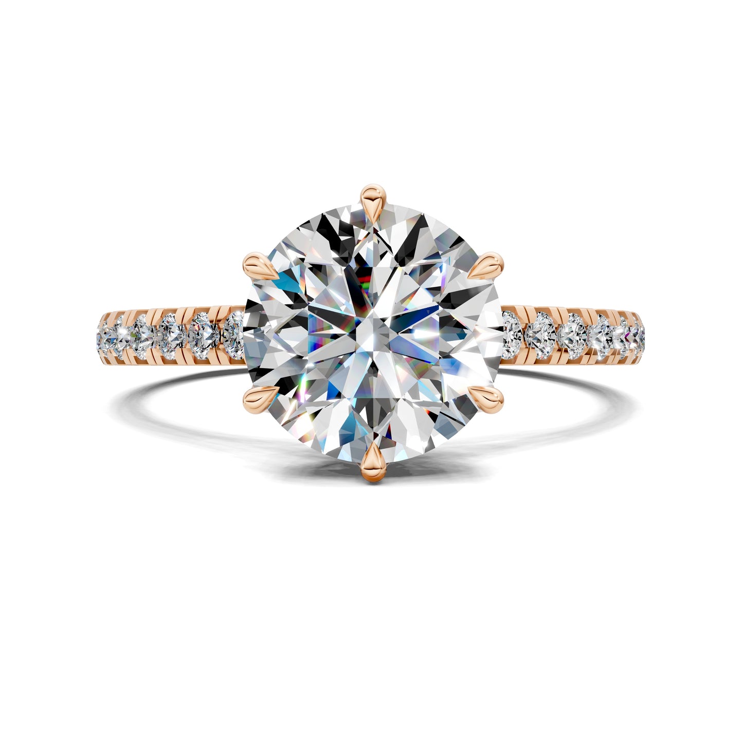 AUREA ROUND PAVÉ HALO RING