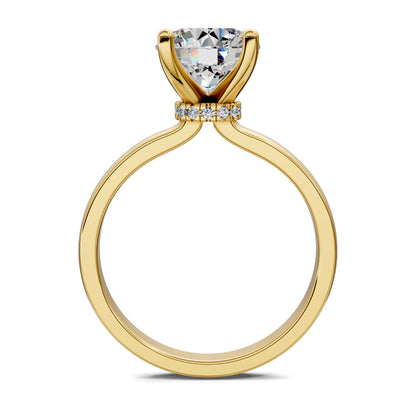 AUREA ROUND HIDDEN HALO RING