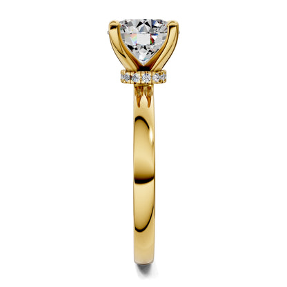 AUREA ROUND HIDDEN HALO RING