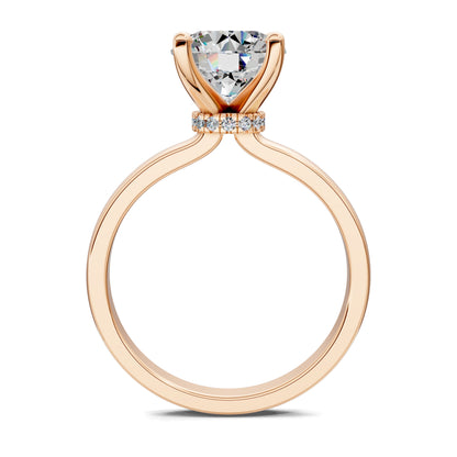 AUREA ROUND HIDDEN HALO RING