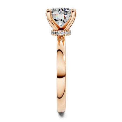 AUREA ROUND HIDDEN HALO RING